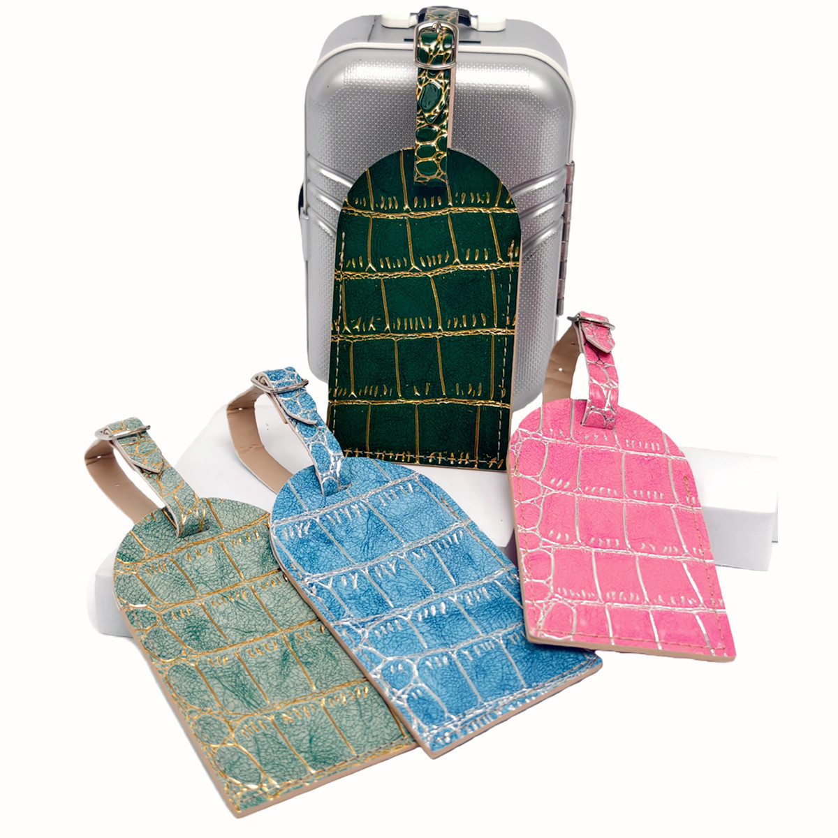 Travel Accessories Name - Etykieta do bagażu z tłoczeniem w