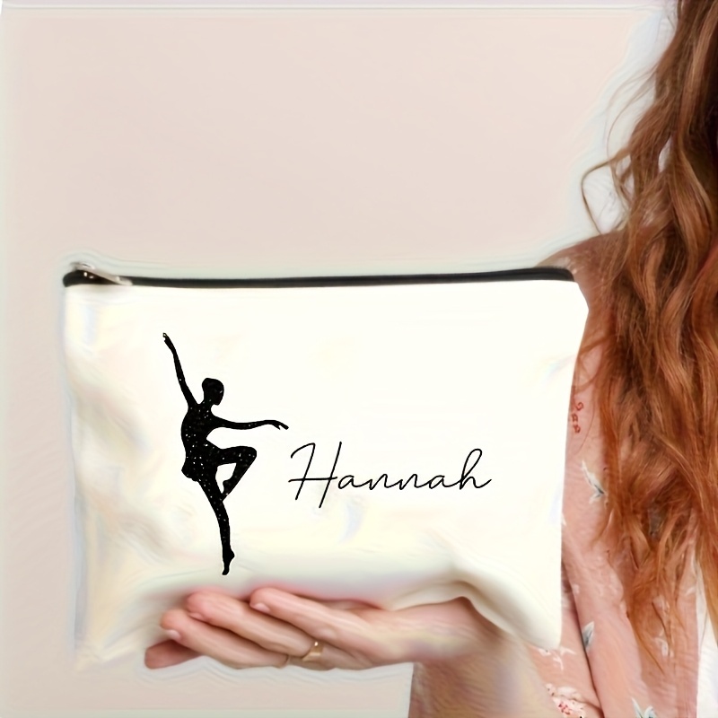 Travel Accessories Name - Personalizowana kosmetyczka z nadrukiem tancerki baletowej