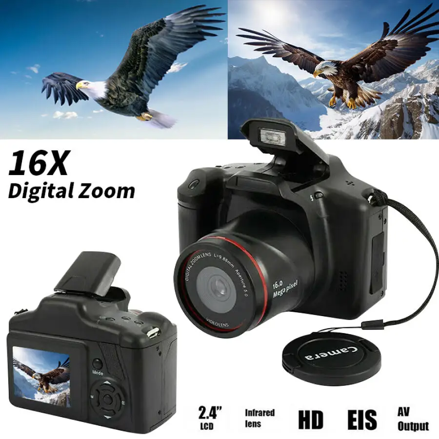 Travel Video Accessories - Cyfrowa kamera fotograficzna 4K Kamera 16