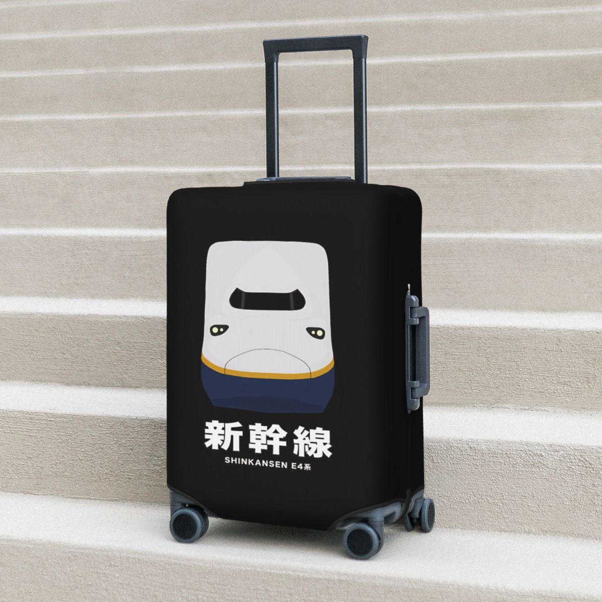 Travel Accessories In Train - Pokrowiec na walizkę z motywem pociągu