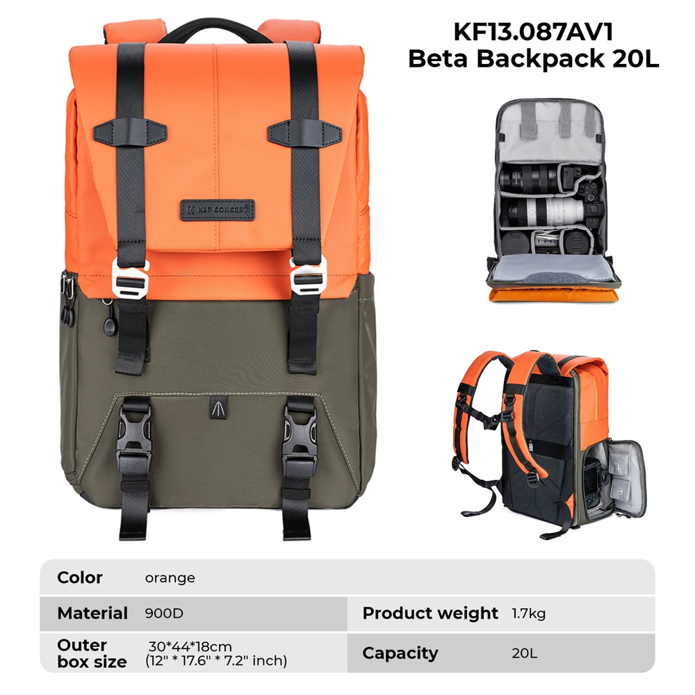 Plecak fotograficzny K&F CONCE – Camera Bag Travel recenzja i cena