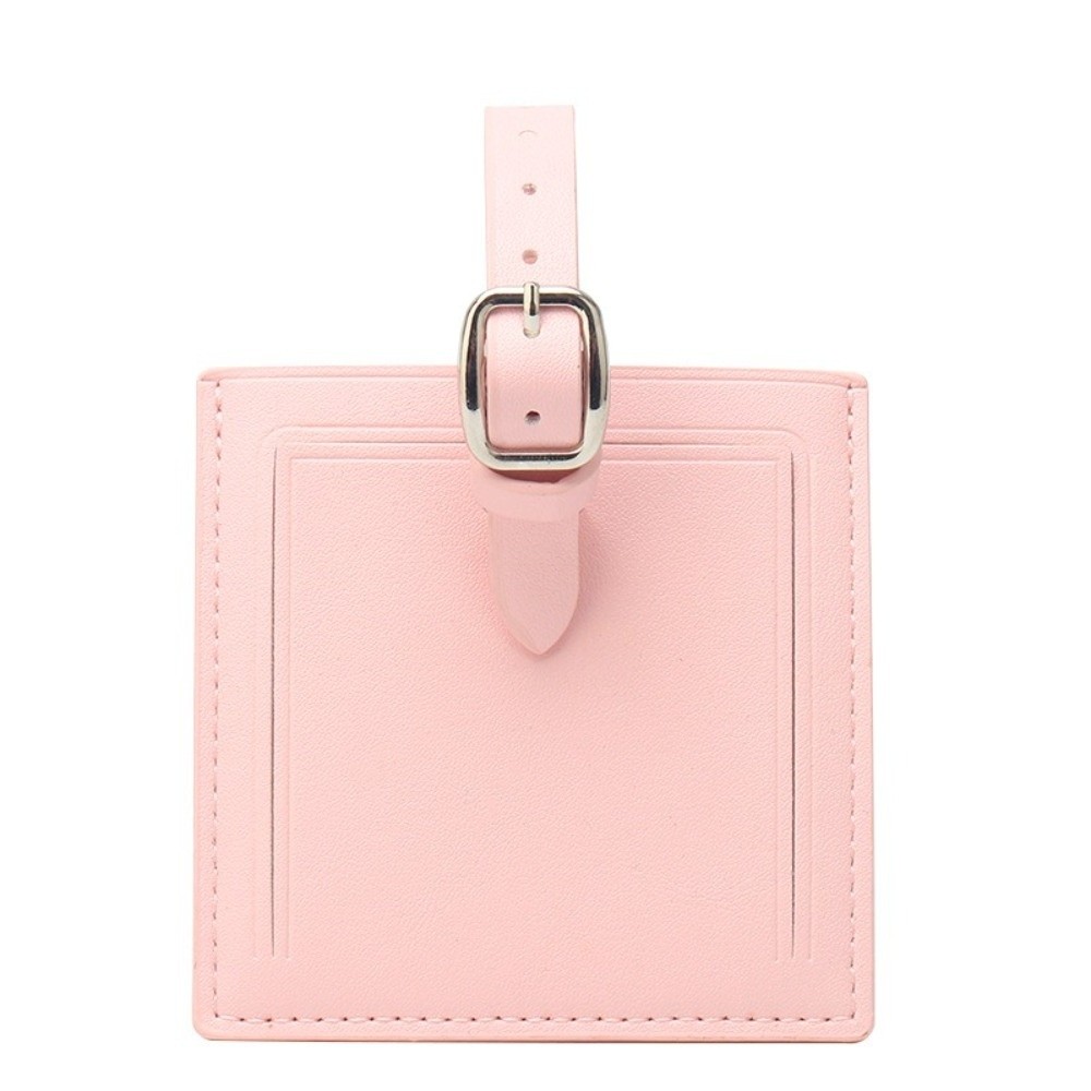 Kwadratowe skórzane etykiety b – Travel Accessories Name recenzja i cena
