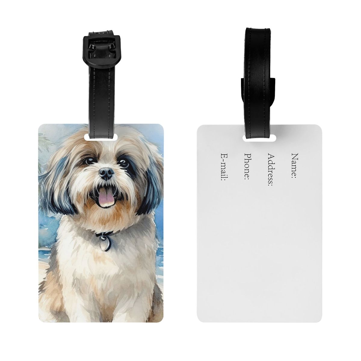 Etykiety na bagaż z Shih Tzu n – Travel Accessories Name recenzja i cena